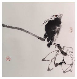 青年画家牧格写意花鸟动物作品 花鸟鱼虫皆入画